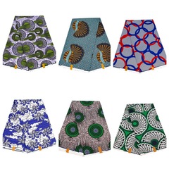 亞馬遜貨源非洲印花彩色蠟染服裝面料Africa fabric安卡拉布料