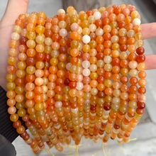 天然新疆金丝玉散珠串珠diy饰品配件手串手链服饰项链珠子半成品