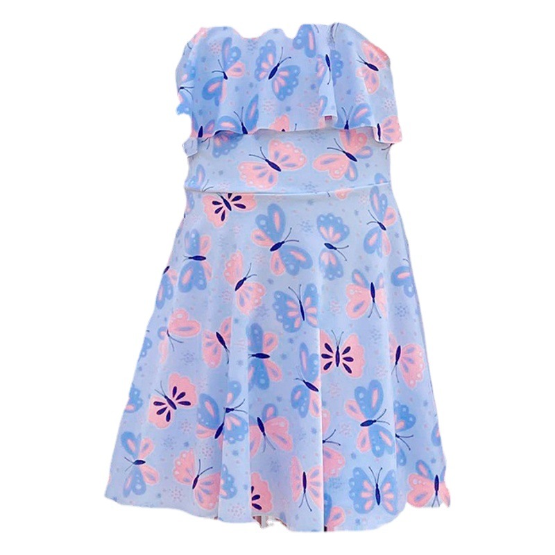 Traje de Baño de Dos Piezas para Niñas, Estilo Coreano, Moderno, Conjunto de Dos Piezas para Niñas Mayores, Traje de Baño para Aguas Termales