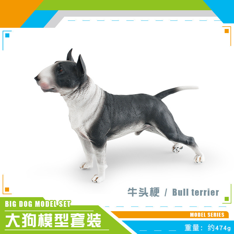 Exportación transfronteriza de simulación de perros de mascota modelo de perro de madera sólida grande Dobin Dorado Mesa Juguetes de decoración estática