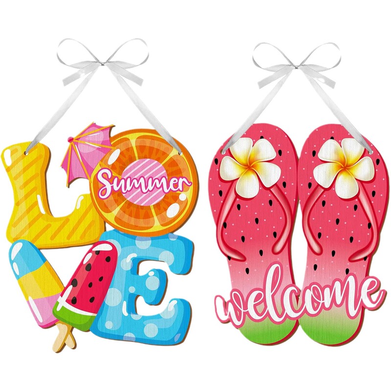 2024 Summer Wooden Decoration Welcome Wooden Summer Sign Pendant Beach Hanging Wall Decoration Front Door 2024 Summer Wooden Decoration Welcome Wooden Summer Sign Pendant Beach Hanging Wall Decoration Front Door