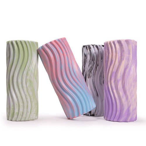 Cross-border epp camouflage mace foam roller fitness muscle relaxer hollow massage roller yoga column
