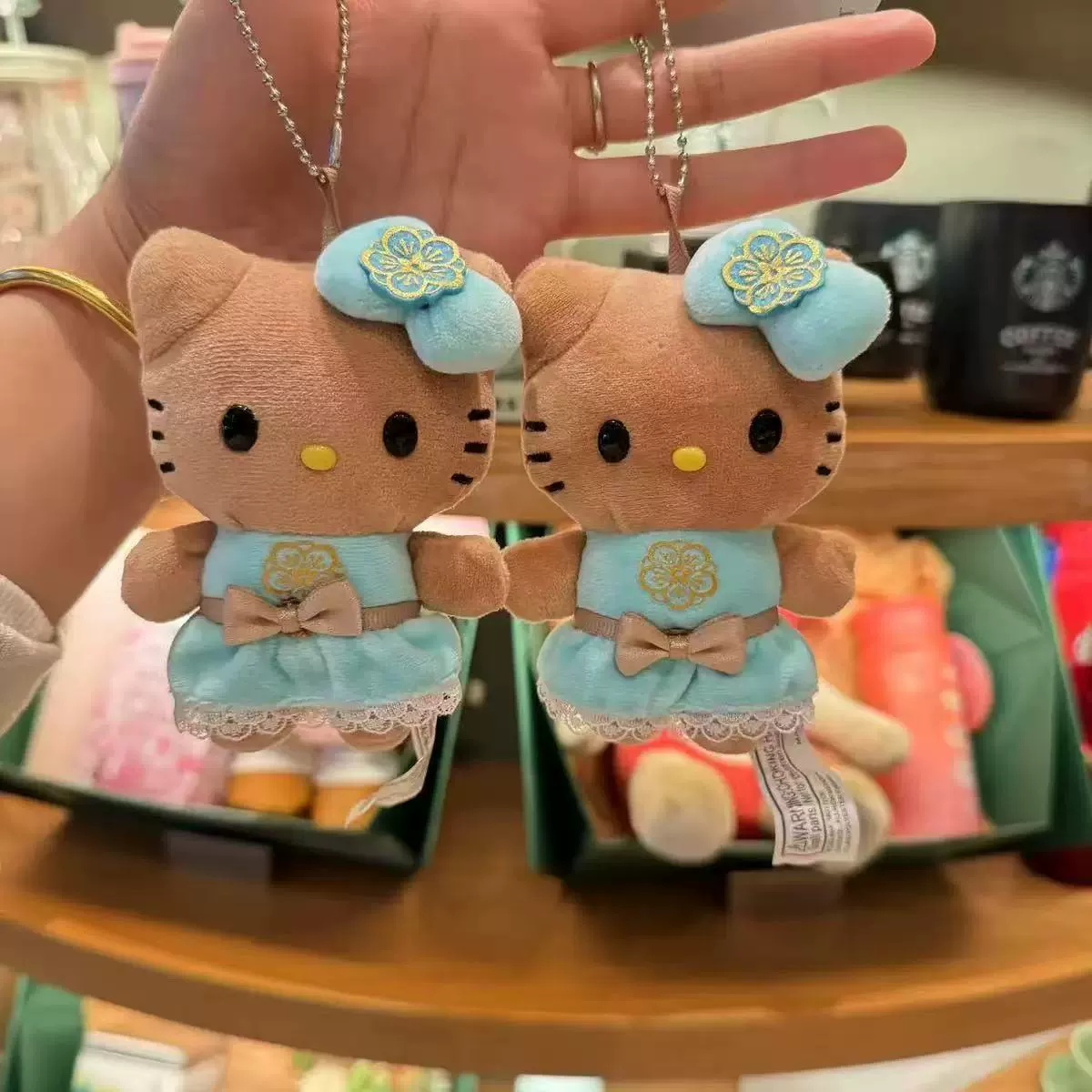 Плюшевый брелок (Sanrio) Hello Kitty, плюшевая кукла-талисман, размеры 10–16 см