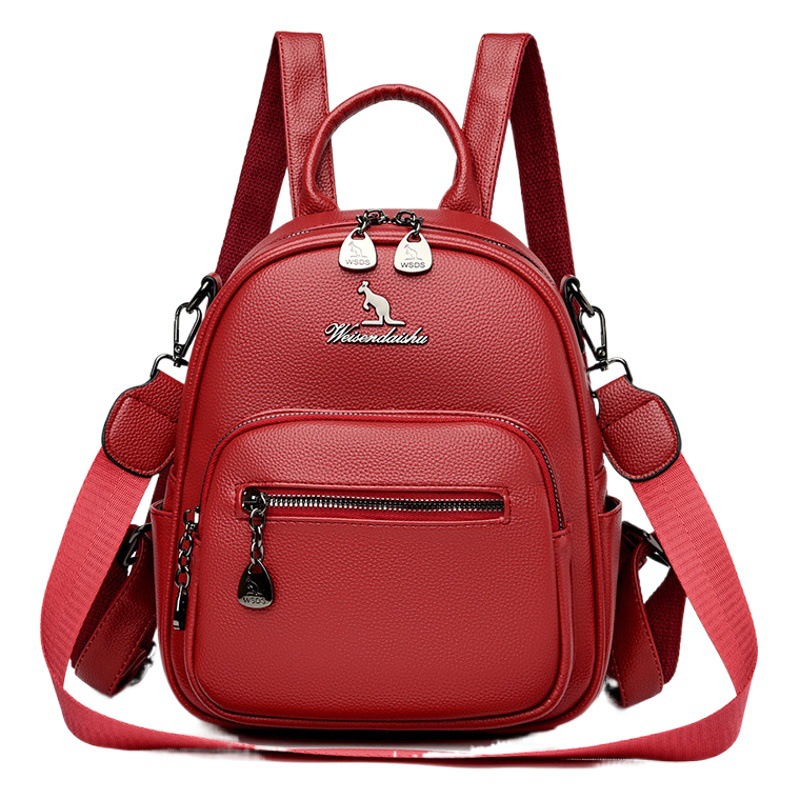 Foreign Trade Backpack 2026 Autumn and Winter New Style Women's Bag European and American Style Multi-Compartment Large Capacity Backpack Shoulder Bag Travel Bag