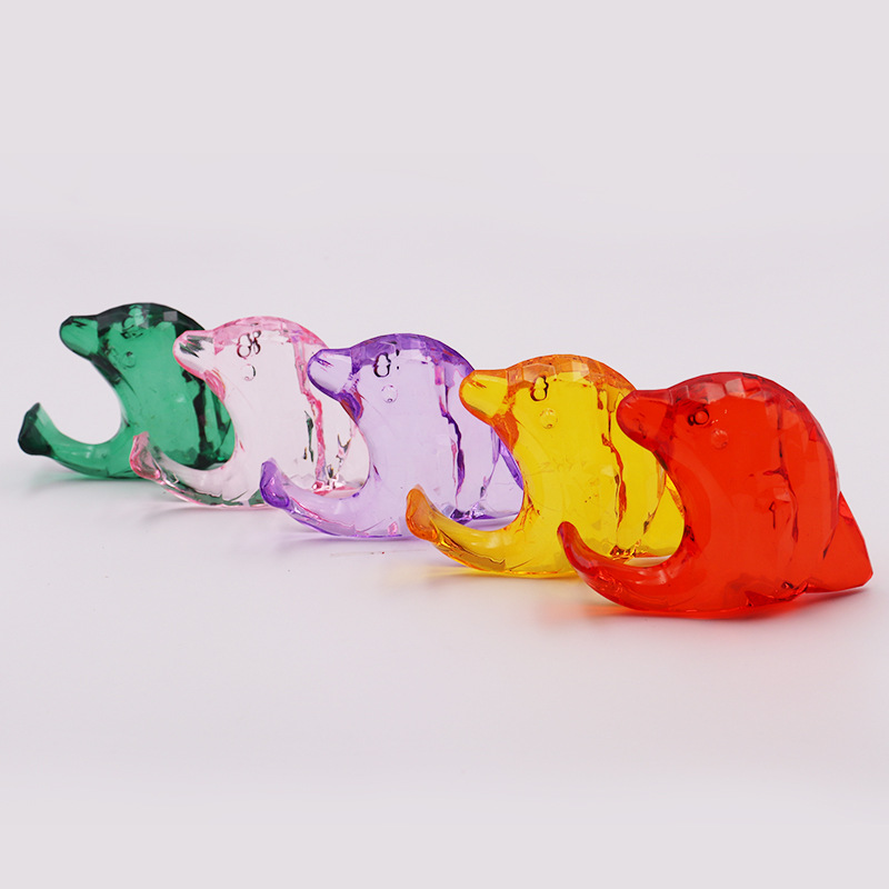 Large Acrylic Money Cat Dolphin Bear Mouse Catch Crystal Reward Gift Girl Toy Amusement Park Ornament