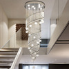 Crystal pendant, rotating ceiling lamp for country house suitable for stairs, custom made