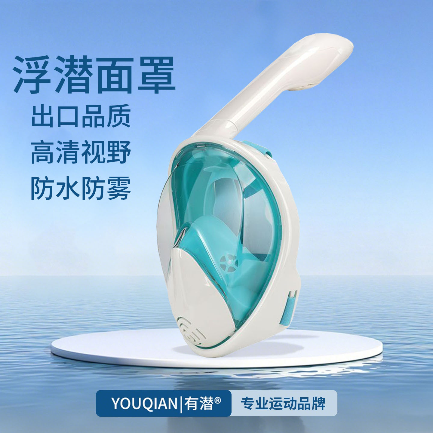 Adult Snorkeling Mask Diving Equipment Swimming Diving Waterproof Anti-Fog Full Face Breathing Dry Mask