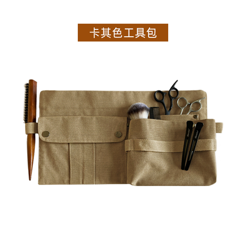 Lienzo engrosamiento construcción carpintería especial cinturón resistente al desgaste bolsillo de cintura multifuncional juego de almacenamiento de peluquero