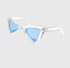 Plastic triangle-transparent frame blue sheet