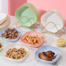 北欧风吐骨碟家用食品级高颜值小盘子干果零食点心小吃水果盘餐具