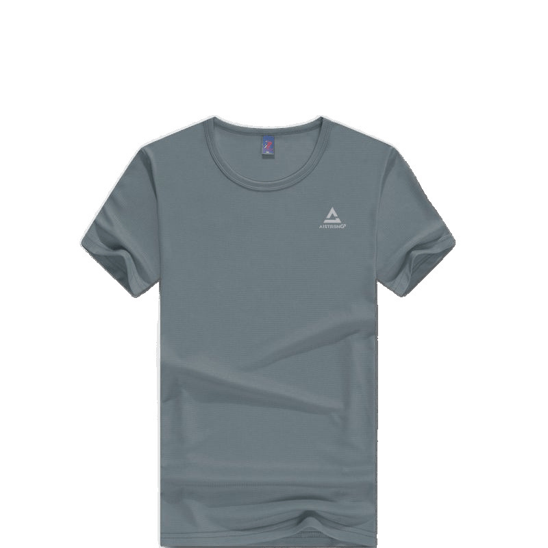 Camiseta de hielo transpirable y seca rápida, camiseta deportiva para correr, sudor absorbible, camiseta de montaña para hombres y mujeres, impresión de entrenamiento matutino para bailar al por mayor