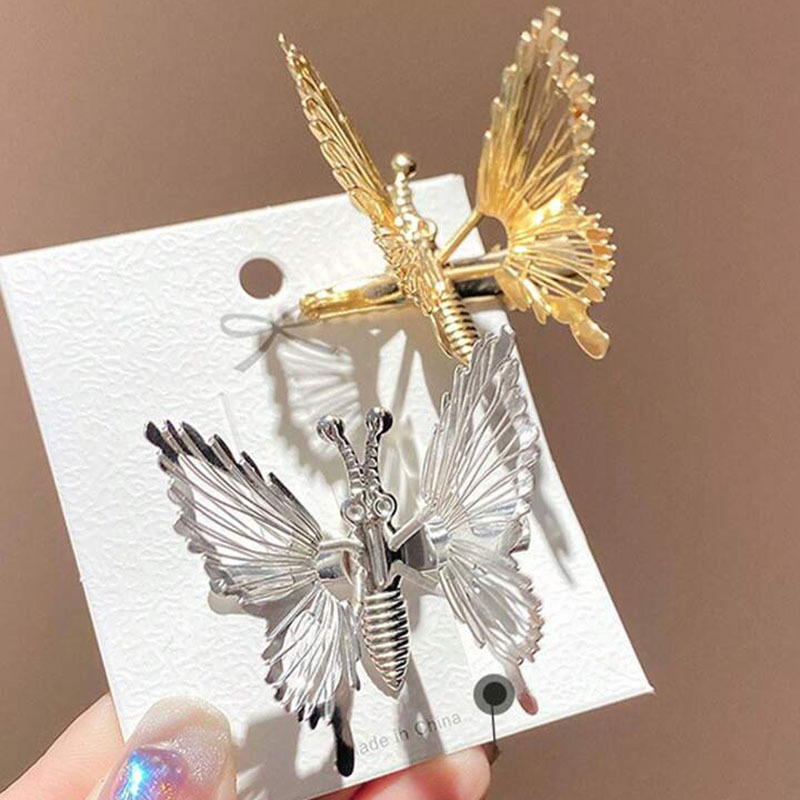 Butterfly Hair Clip Silver