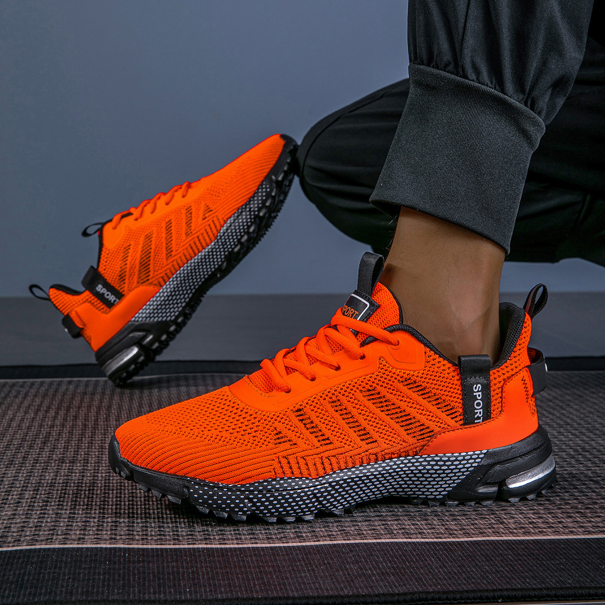 Dad Shoes Mesh Breathable Casual Trendy Shoes Outdoor Fashion Versatile Ready-Made Student Running Cloth Sports Shoes