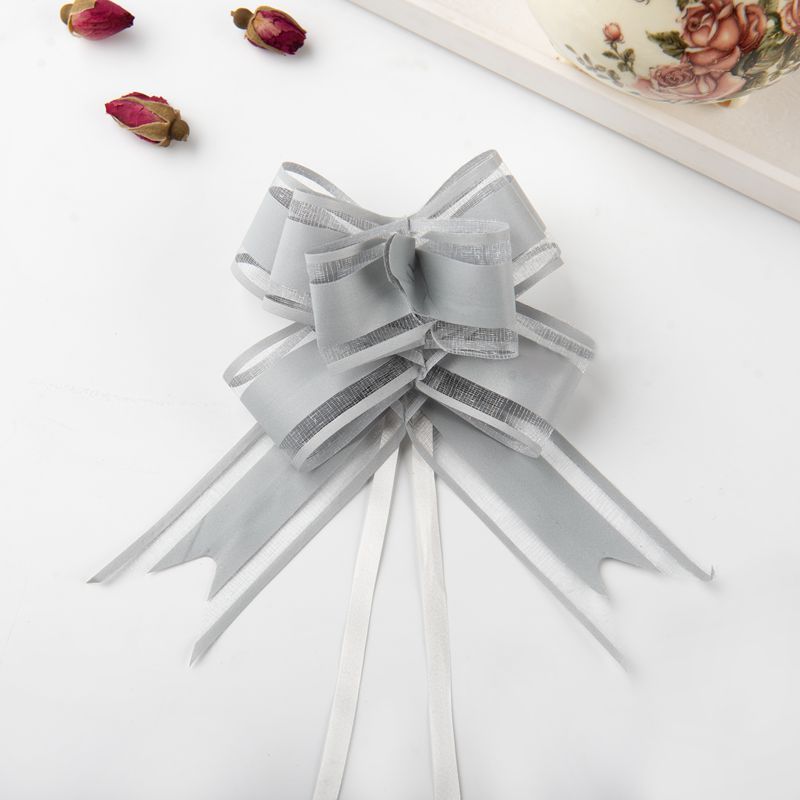 Comercio exterior transfronterizo 30 de tamaño mediano natural elegante hilo de nieve arco flor tirada a mano regalo de Navidad embalaje de flores Flor de tirón