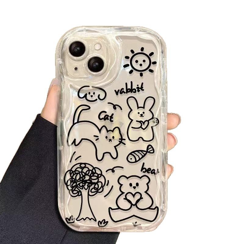 Funda para teléfono iphone16pro para mujer linda Apple 15 anti-caída 14 todo incluido 13promax nuevo 12x