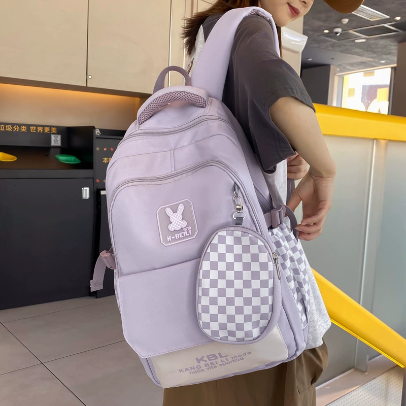 Вместительный школьный ранец, нейлоновый лёгкий рюкзак, износостойкая ткань, для мужчин и женщин