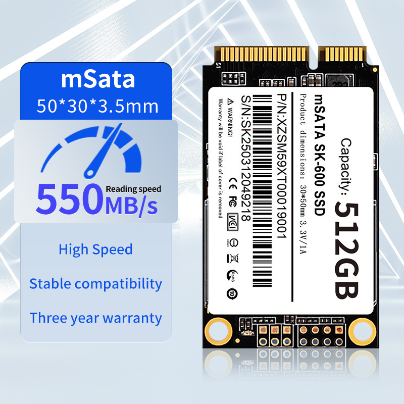English Msata Ssd Solid State Drive 1T/128G Desktop Laptop 240G512G High Speed