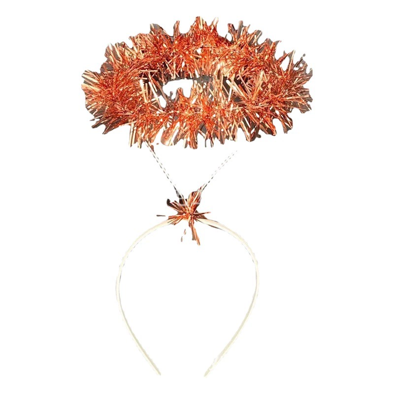 Перо Ангел Кольцо Головной Обруч Головной Уборки Рога Голова Голова Хэллоуин Рождественская вечеринка выпускной вечер с огнями Обруч Ангела Палка