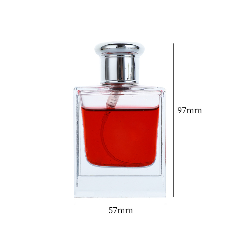 -* Cuadrado plano con tapa corta * vidrio blanco de cristal