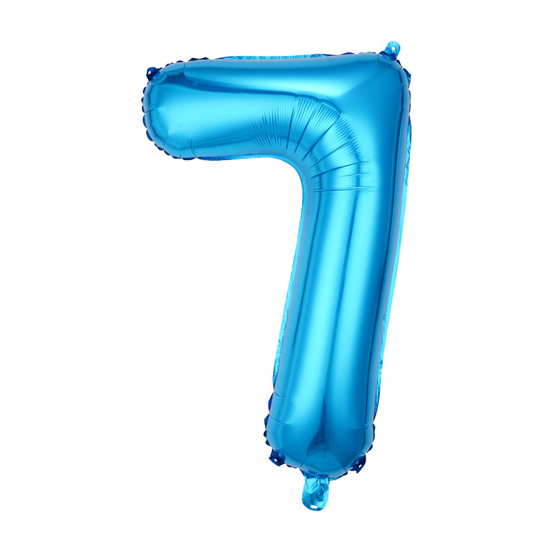 Versión estadounidense del globo de película de aluminio digital de 40 pulgadas de cuerpo delgado Decoración de fiesta de cumpleaños Helio flotando en el aire Globo grande transfronterizo de 42 pulgadas