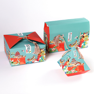 J8 Handbag Outer Box Rice Dumpling Gift Box Dragon Boat Festival Creative Packaging Box 2025 Gift Box Chinese Style G3