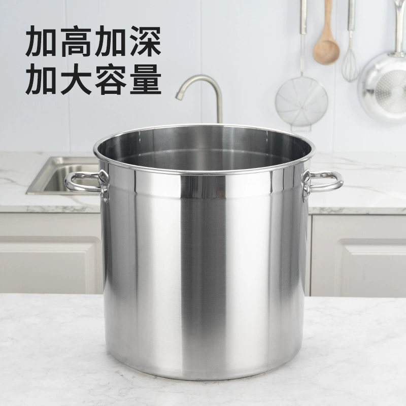 Фабрика прямых продаж 201 из нержавеющей стали суповое ведро коммерческое многополезное ведро с крышкой супа ведро коммерческое двойное ушное ведро риса ведро