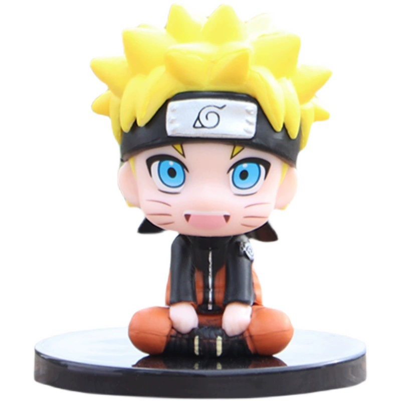 6 карт version of Naruto Hand -Office Siter Naruto Sasuke Kakashi I love Luo Ilk dolls toys