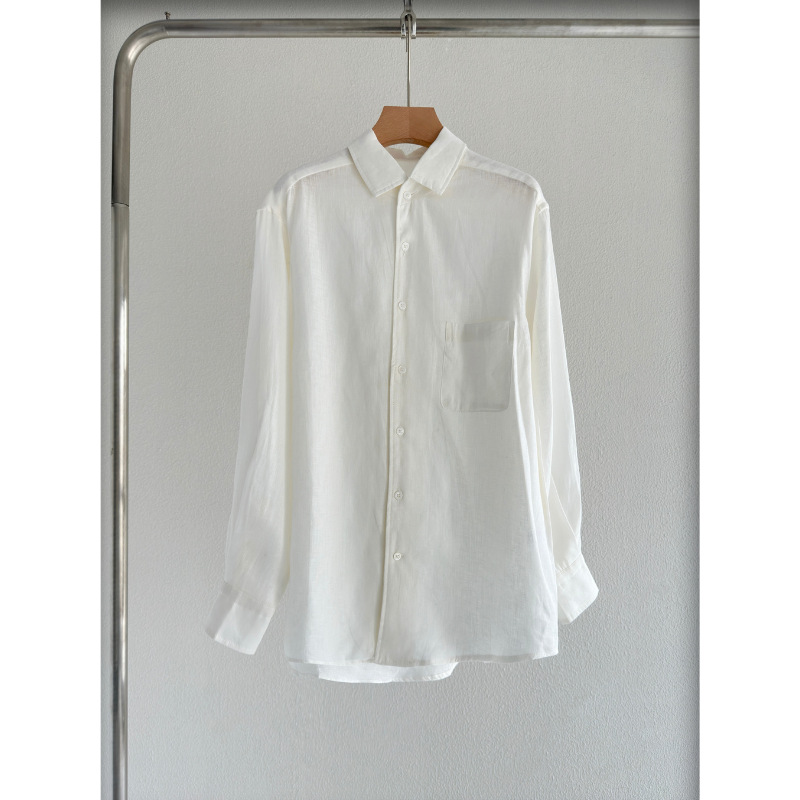 Autumn minimalistic comfortable breathable shirt