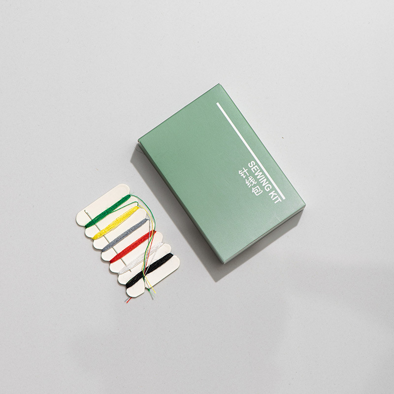 그라디언트 그린 카드 상자 ~ 재봉 키트 (6 실 재봉 키트)