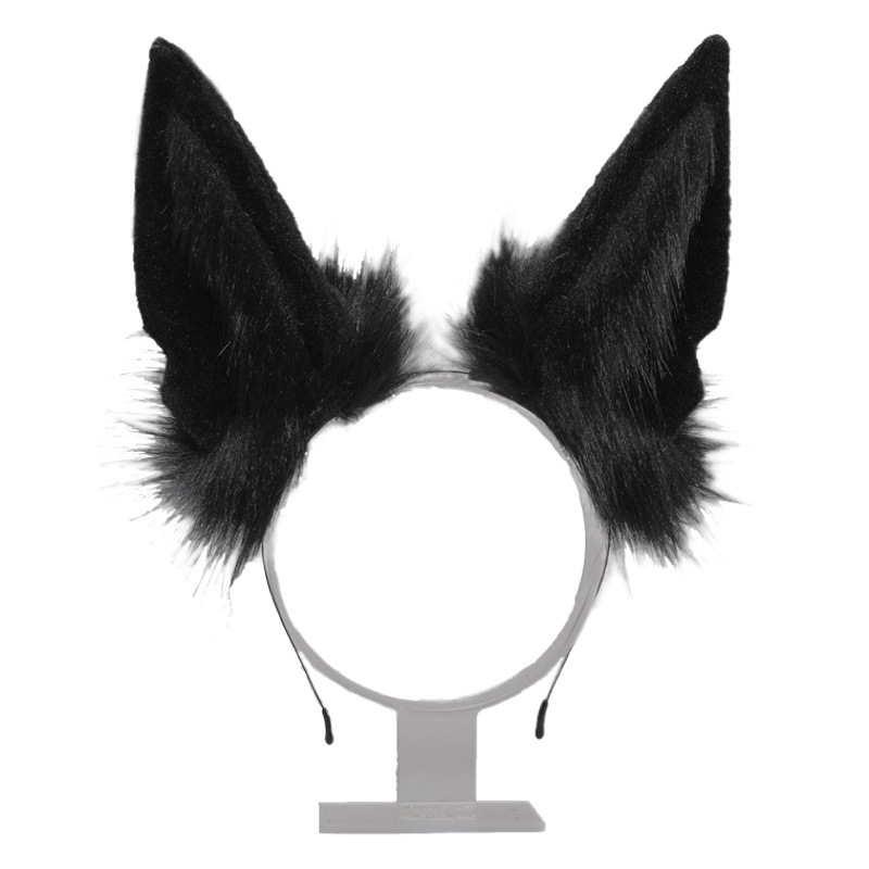 Una pieza hecha a mano Anubis antiguo egipcio mitología Cosplay Hu Lang oído JK tocado KC bestia oído diadema