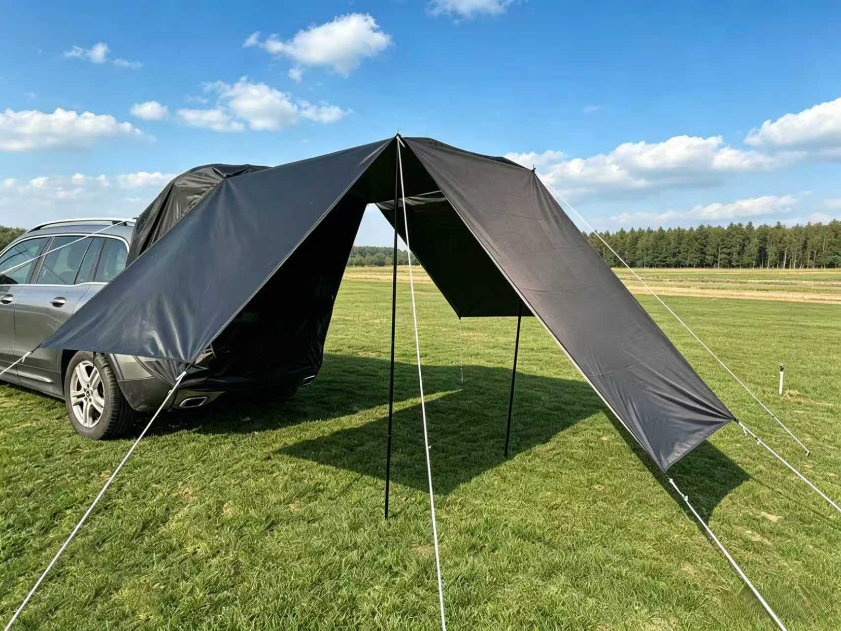 Outdoor Self-Driving Tour Barbecue Camping Car Travel Tent Sunshade Rainproof Trunk Car Rear Extension Tent