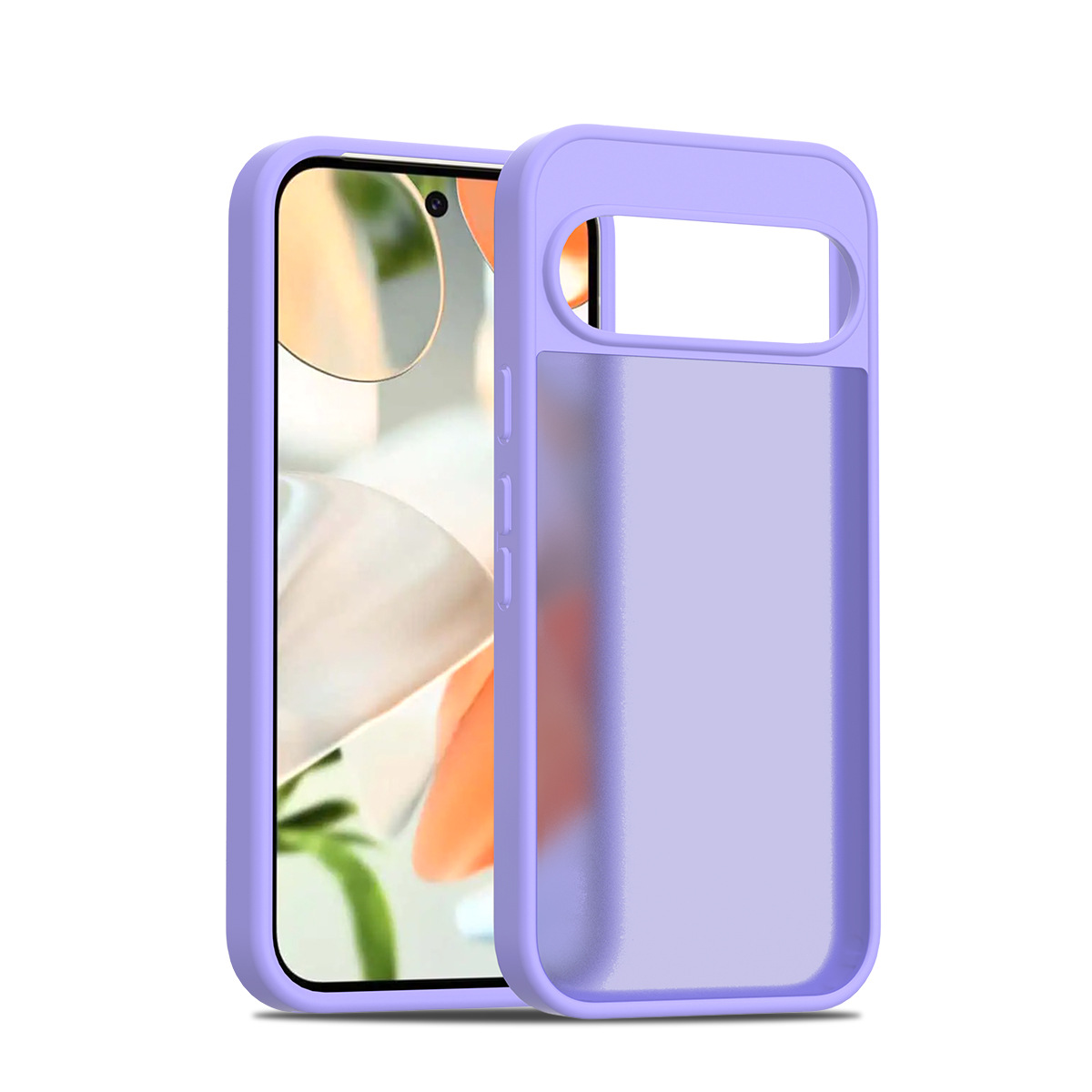 Aplicable para Google Pixel9 pro XL Silver Shield Skin Magnetic 2 - in - 1 10pro caso de teléfono semipermeable caso esmerilado