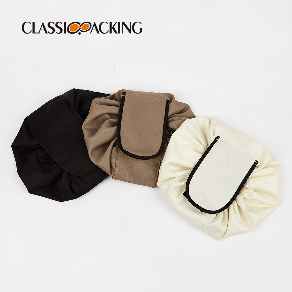 Bolsa de almacenamiento esencial perezoso de gran capacidad a prueba de polvo a prueba de agua suministros de belleza bolsa de almacenamiento de viaje bolsa de cosméticos portátil