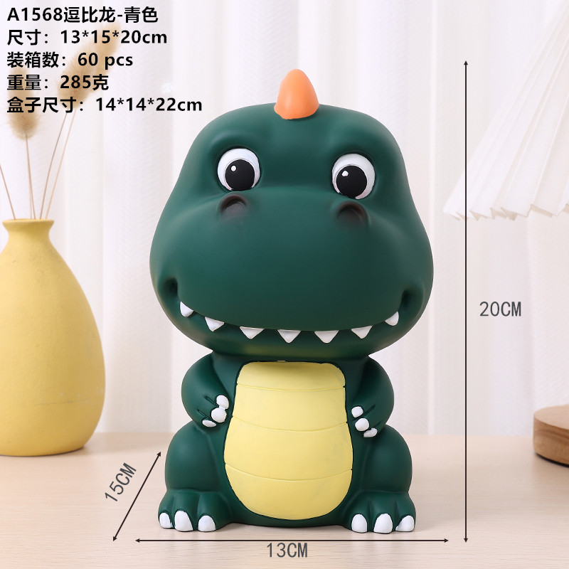 2023 nueva venta caliente transfronteriza creativa de dibujos animados dinosaurio alcancía niños y niñas alcancía niños regalo de cumpleaños