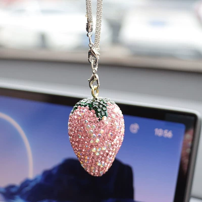 accessories, car supplies pendants — Car hanging - pink-strawberry
