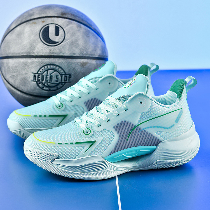 Men's Basketball Shoes New Model 8262 Lightweight Autumn Running Sports Shoes Trendy High-Top Shock-Absorbing Sneakers