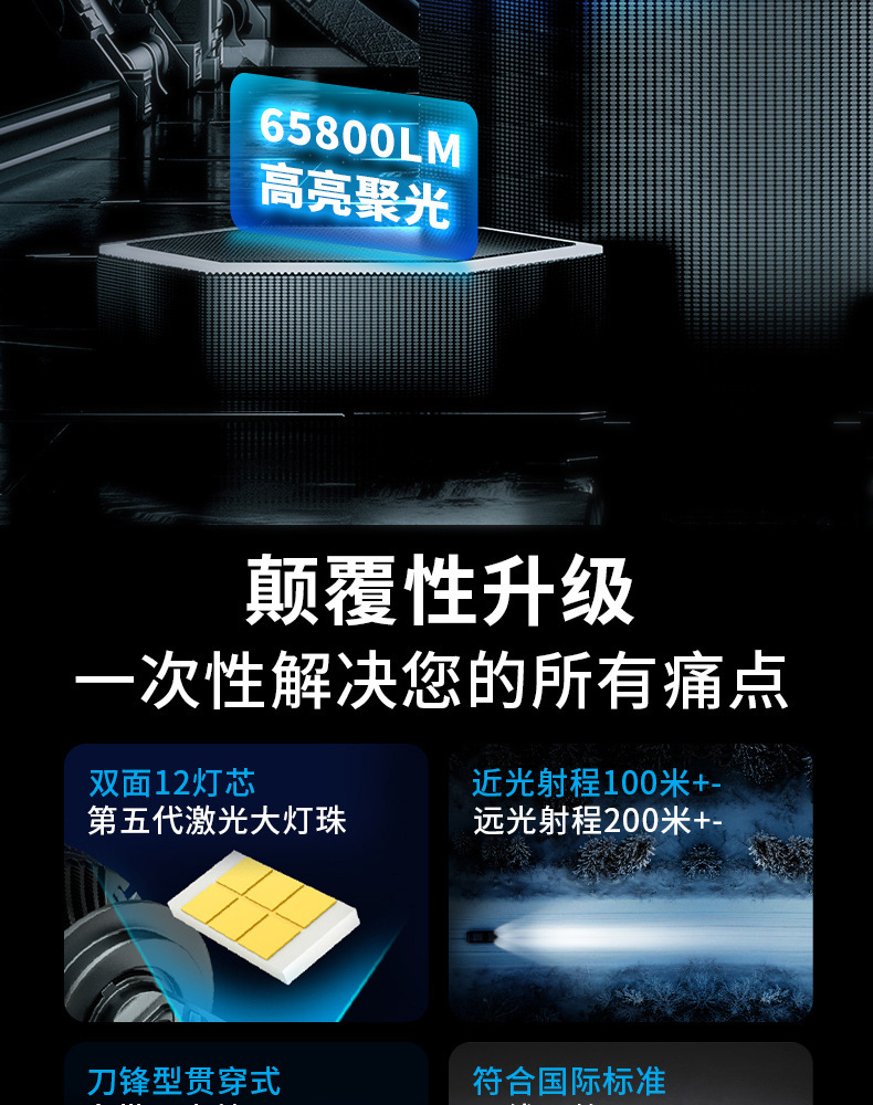 Explosive 140W double copper tube high power car LED headlight h11h4 bulb h7led lamp car led headlight