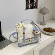 质感剑桥包双肩包包女甜美可爱学院风邮差包ins小方包单肩斜挎包