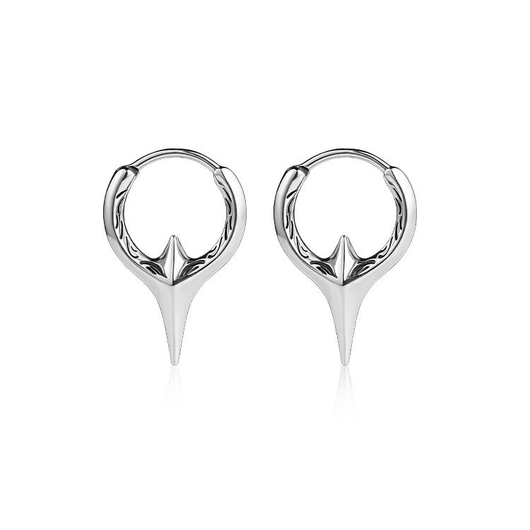 Fashionable Sword Earrings, Niche Design Earrings for Men, Handsome Stylish, Trendyy Men's Earrings, Cross-Border Earrings Supply