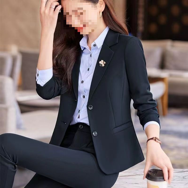 职业装套装女秋冬高档气质西装酒店前台大学生面试正装经理工作服