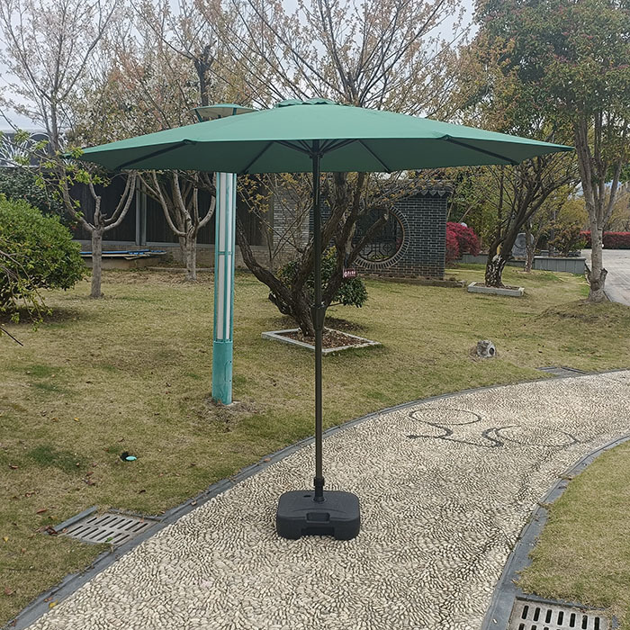 Paraguas al aire libre patio al aire libre jardín mitad de paraguas solar camping cabina de seguridad paraguas image 10