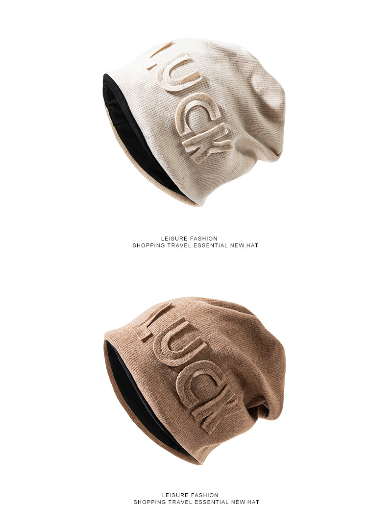 Frauen Y2K Rosa Kappe Herbst Gestickte Gestrickte Hut Weibliche Streetstyle Hip Hop Gestapelt Beanie Winter Außerhalb Männer Paar Kappen – Detail 39