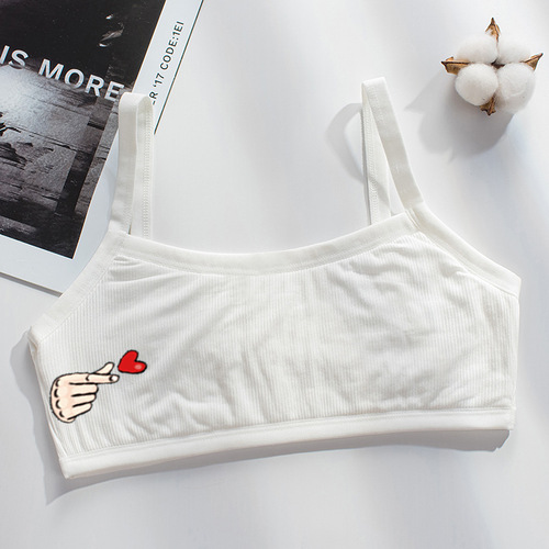 Long-term supply of developmental period small sling double-layer quilted vest to wrap chest underwear for junior high school students aged 10-17 years old