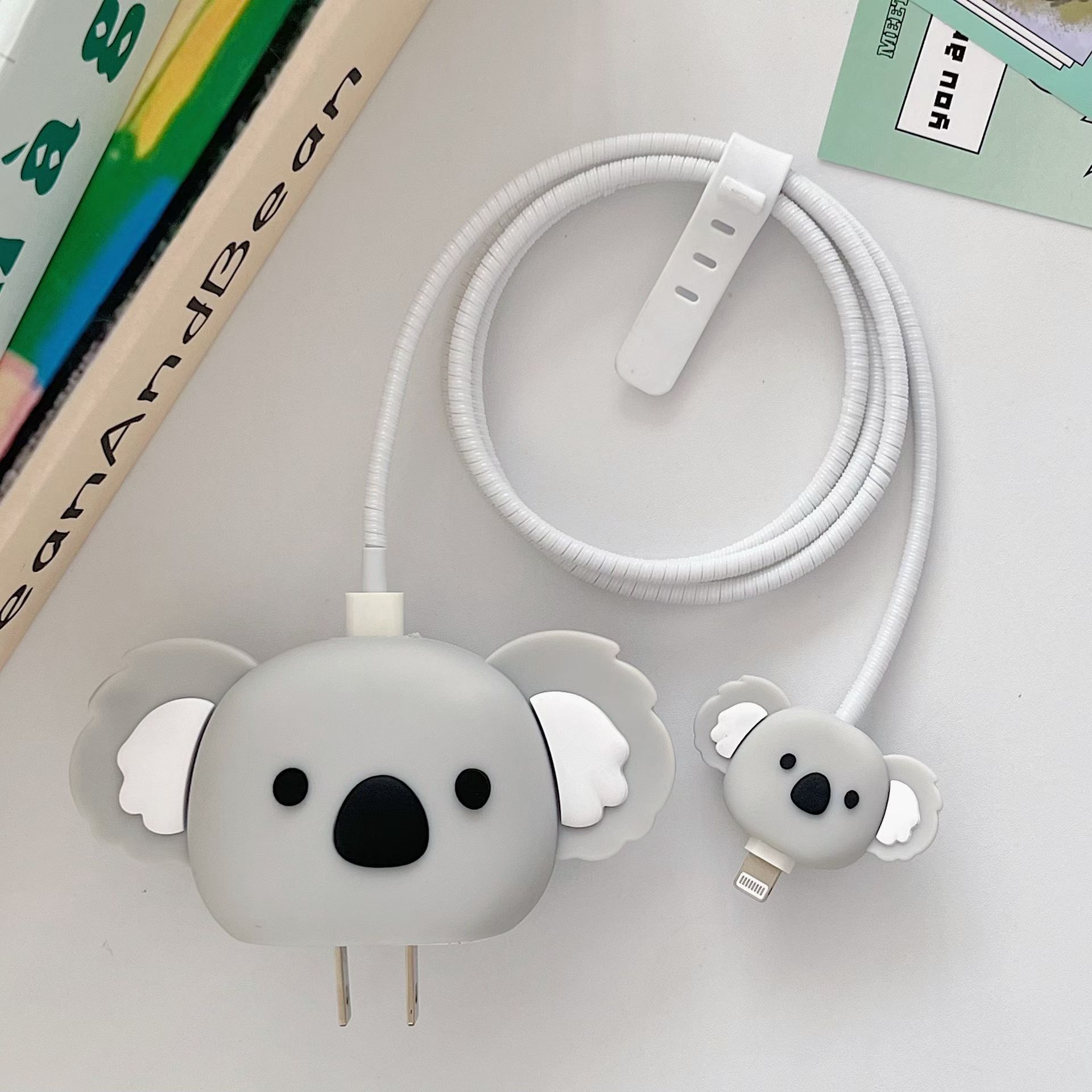 2023 nuevo cargador de dibujos animados cubierta protectora adecuada para Apple carga rápida cabeza 18/20W estándar europeo estándar americano aplicable image 176