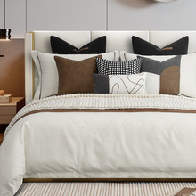 簡約時尚式輕奢床品樣板房間軟裝現代風高端多件套床上用品展廳用