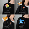 Cartoon brooch, plush cute Japanese brand dinosaur, new collection, panda