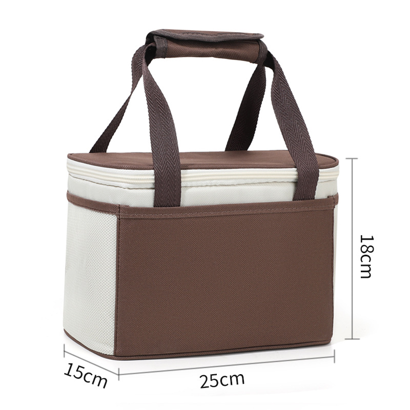 Bolsa de almuerzo portátil de gran capacidad bolsa de almuerzo para el trabajo bolsa de aislamiento bolsa de almuerzo para estudiantes engrosada extra grande transfronteriza