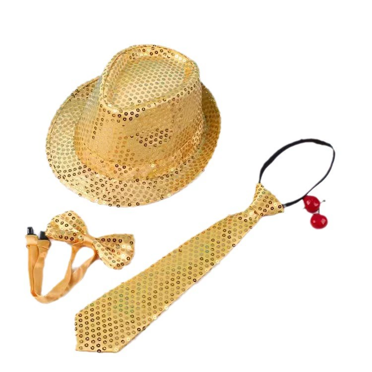 Adult Jazz Hat Hat Performance Performance Sequenant Stage Dance Children Hat Children's Day Hat