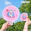 Cute folding reflector, cartoon air fan for elementary school students, small round fan, wholesale