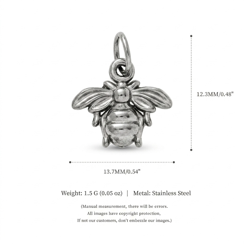 Abeille couleur acier